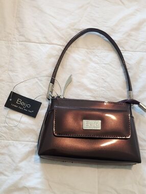 Beijo Metallic Brown Mini Women’s Top-Handle Bag, NWT